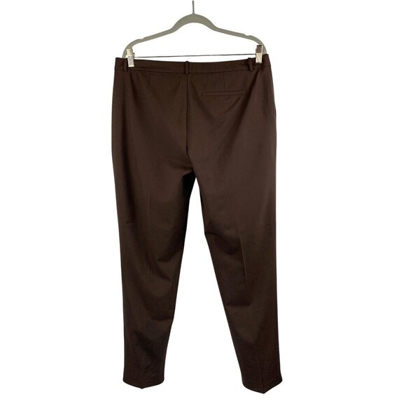 Hugo Boss Brown Womens Tailored Wool Blend Trousers Size 10 - Picture 3 of 4